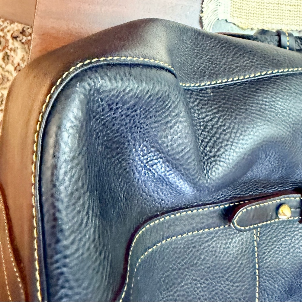Dooney and Burke, Navy Smith, Florentine satchel - Picture 6 of 10